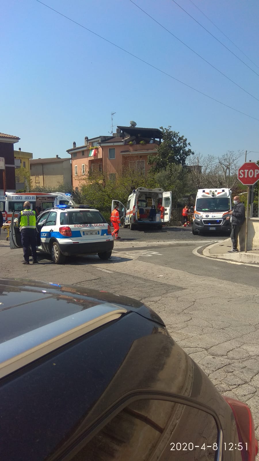 Nettunense Incidente Frontale Tra Un Ambulanza E Un Auto 4 Feriti FOTO