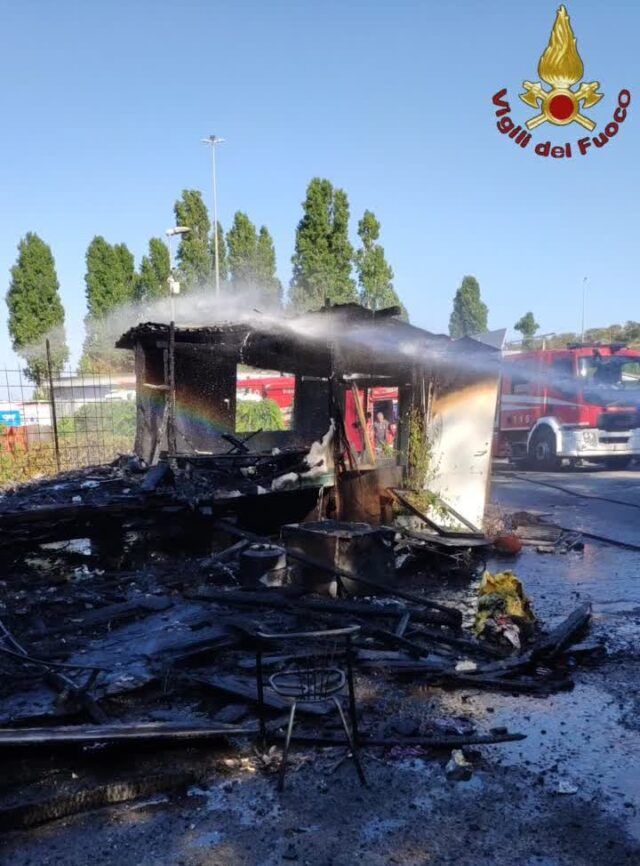 Roma Nuovo Incendio Al Campo Nomadi Di Via Luigi Candoni