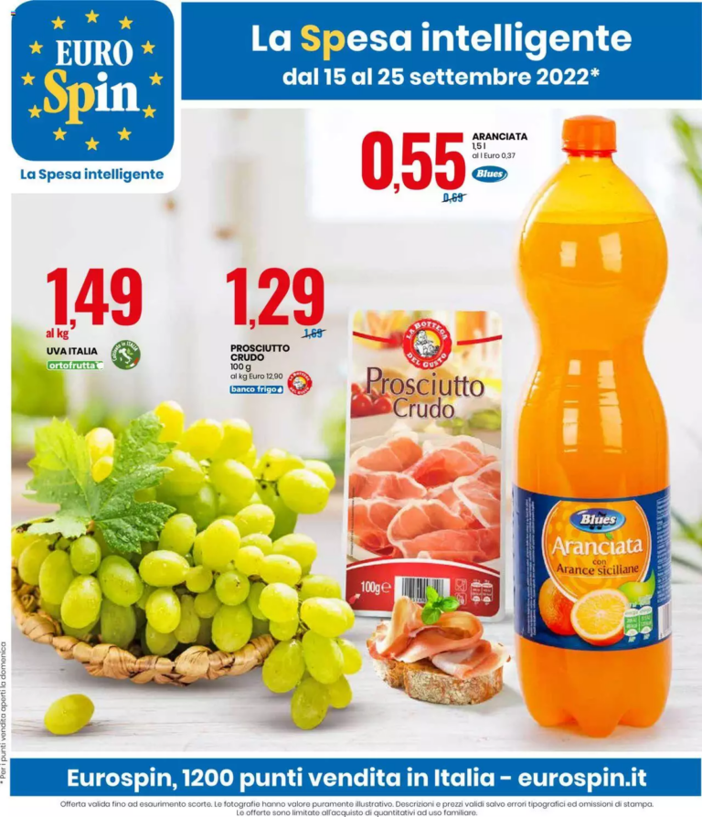 Eurospin Offerte E Promozioni Dal 15 Al 25 Settembre Sfoglia Il Nuovo