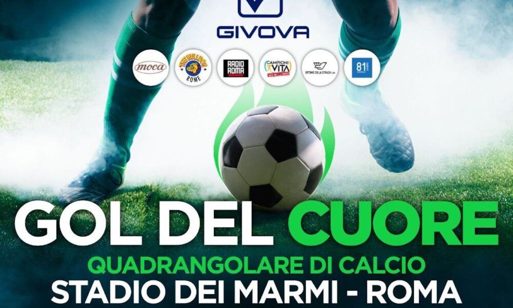 Gol Del Cuore Vip In Campo Allo Stadio Dei Marmi A Roma