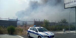 incendio roma l'aquila