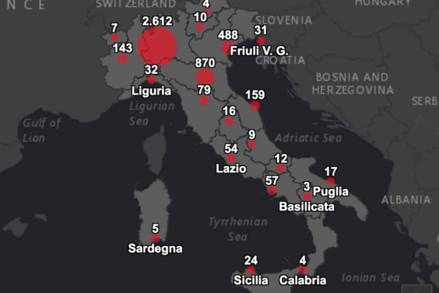 Coronavirus La Mappa Dei Contagi In Italia In Tempo Reale