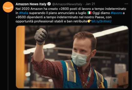 Amazon Fiumicino lavoro