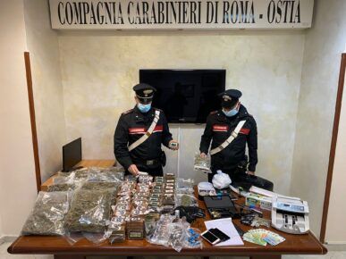 Laboratorio della droga a Fiumicino