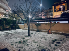 neve e grandine a Torvaianica