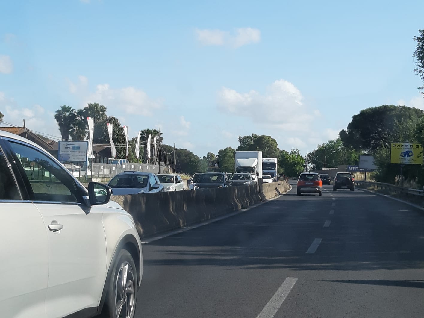 Incidente Pontina 29 maggio - traffico