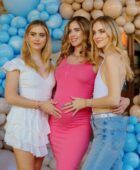 Chiara,Valentina e Francesca Ferragni al baby shower organizzato per Francesca