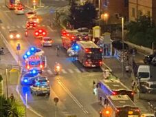 Volanti polizia per rissa in strada a roma