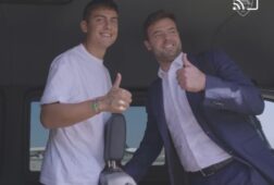 Dybala arriva all'aeroporto presentato domani 26 luglio al colosseo quadrato