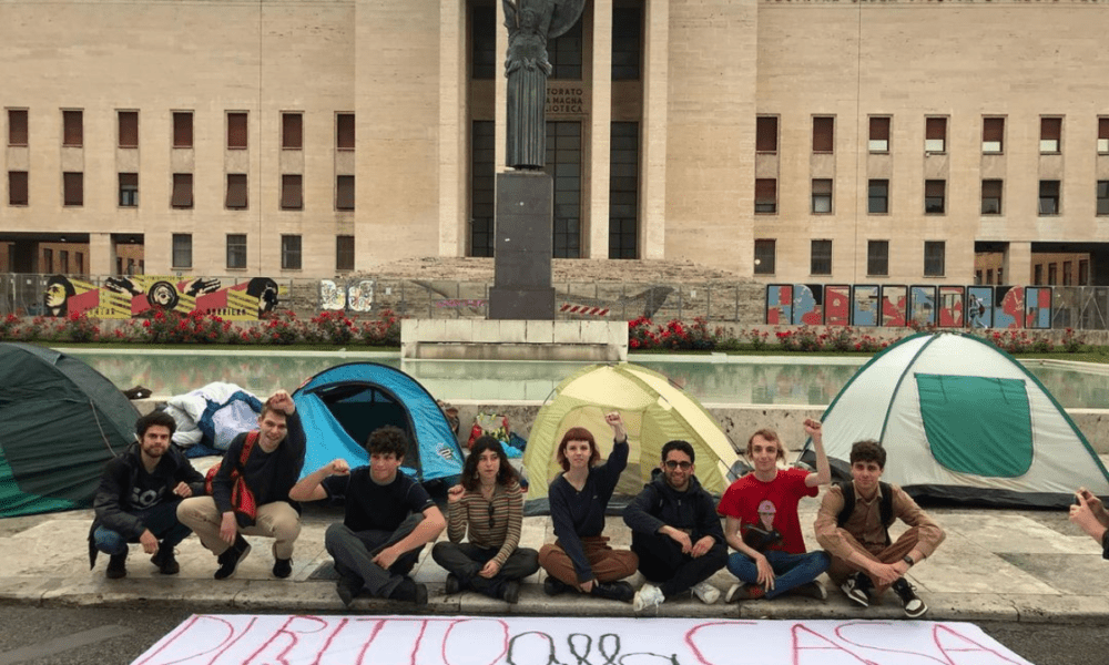 Sinistra Universitaria sit in a Sapienza