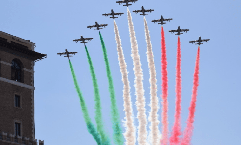 frecce tricolore su roma