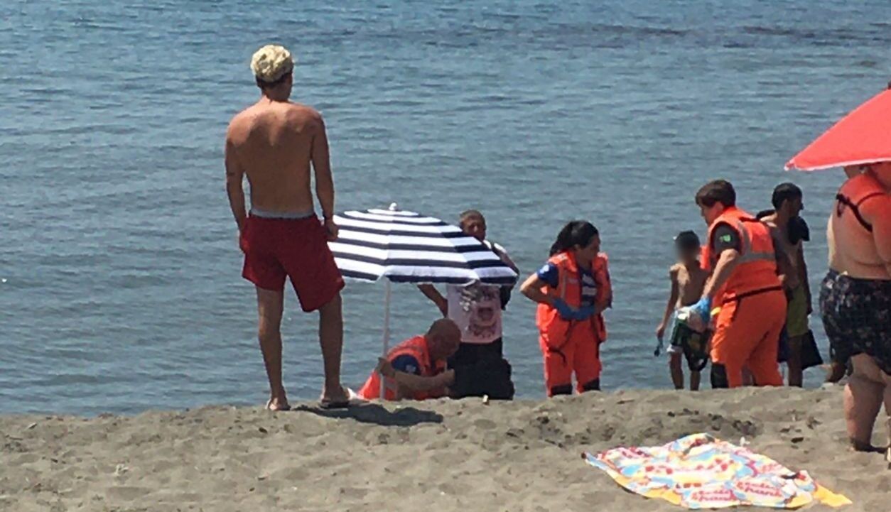 Intervento alla spiaggia di Nuova Ostia