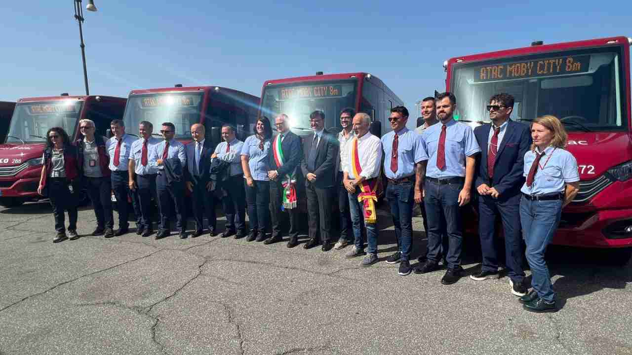 Presentazione autobus elettrici ATAC al Pontile di Ostia