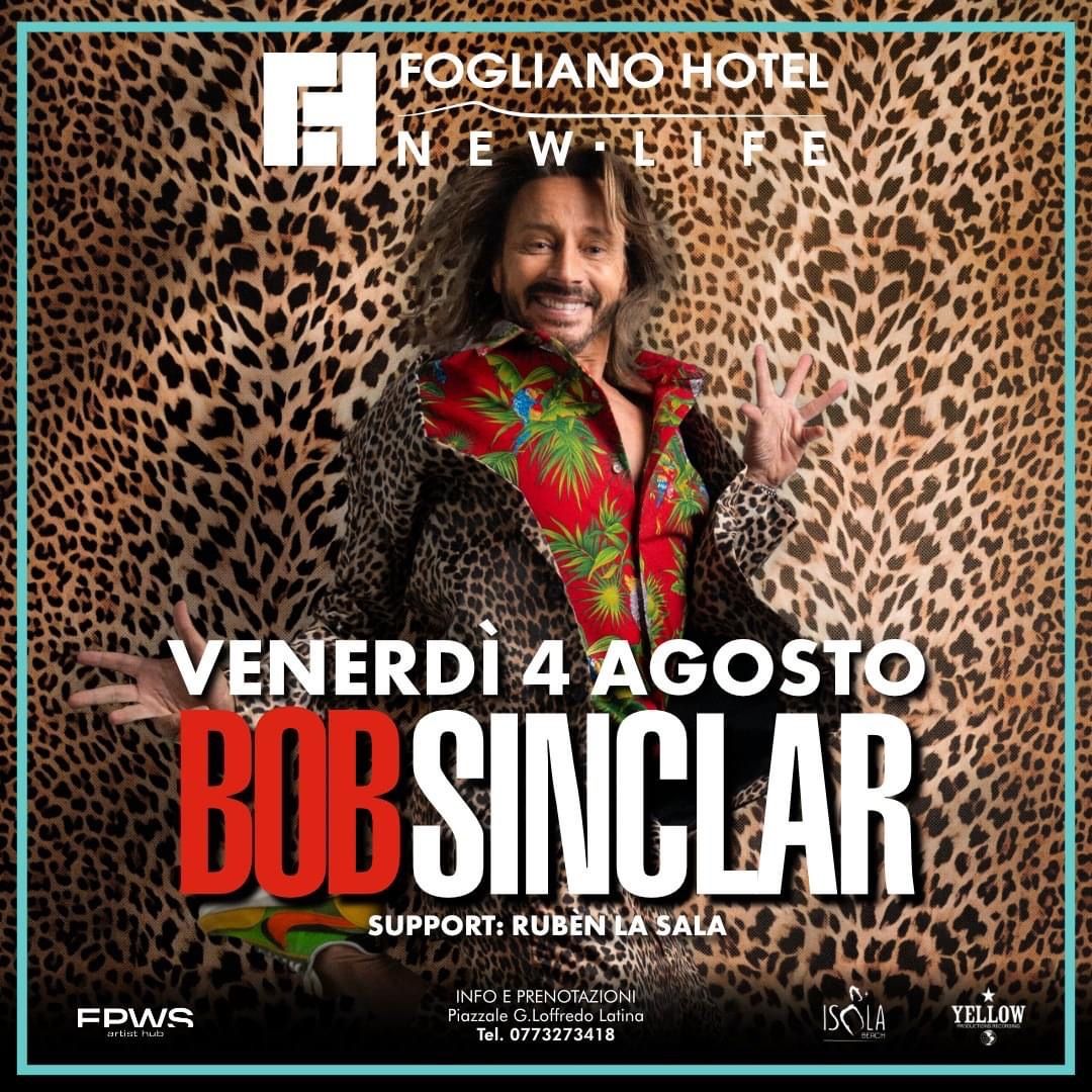 locandina evento bob sinclar