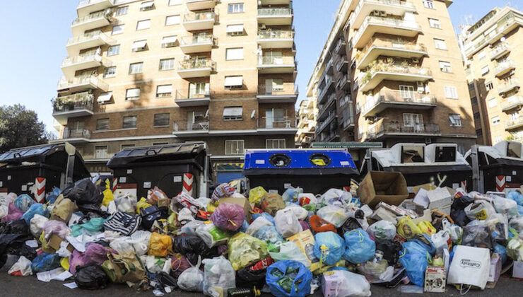 Emergenza rifiuti a Roma