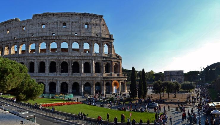 Mangiare vista Colosseo