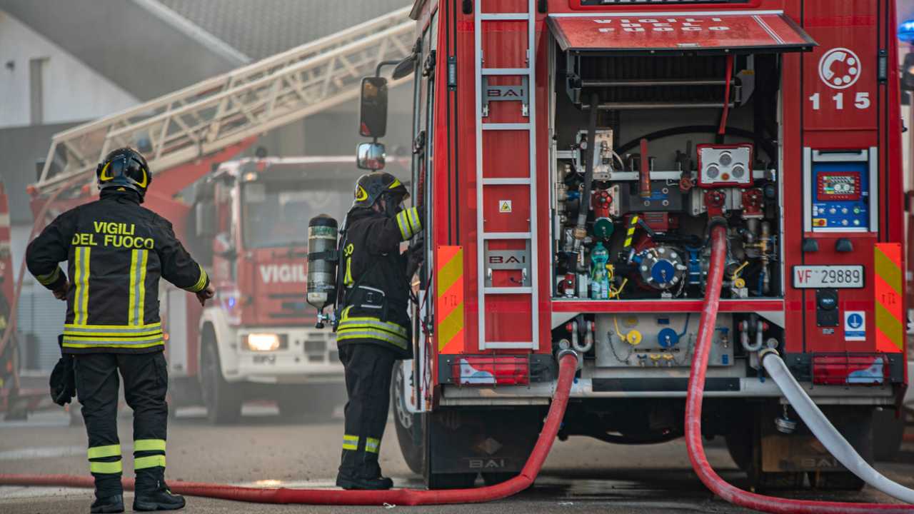 Incendio Labaro a Roma