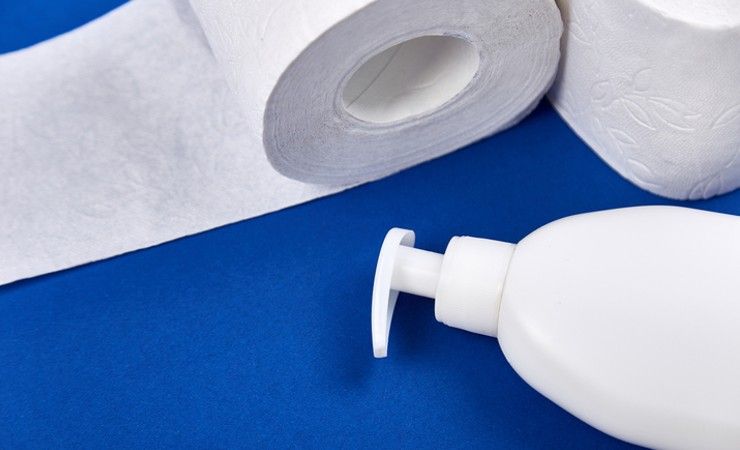 Weichspüler und Toilettenpapier