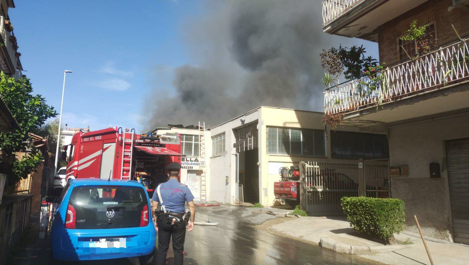 Incendio Trullo Roma