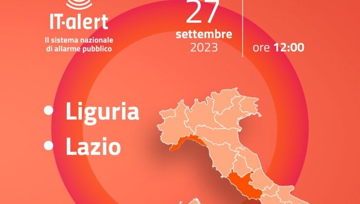 It alert oggi lazio liguria