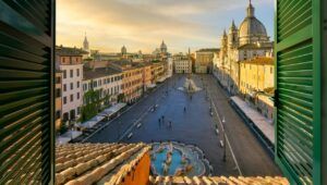 Finestra su Piazza Navona