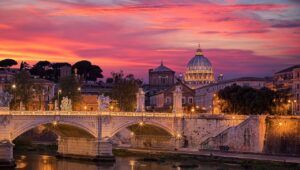 Tramonto su Roma