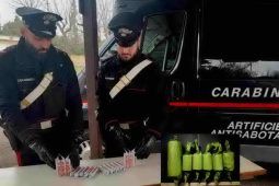 Carabinieri sequestro botti illegali