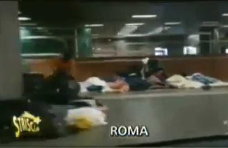 Clochard nei pressi della Stazione Termini