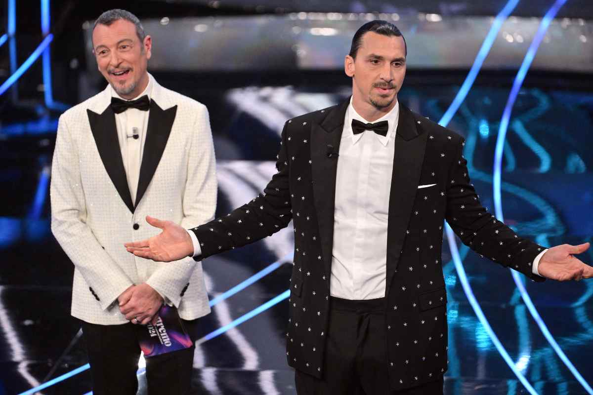 Zlatan Ibrahimovic Amadeus Sanremo 2024