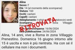 Ritrovata Alina a Roma