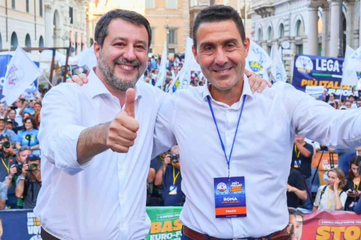 Roberto Vannacci e Matteo Salvini