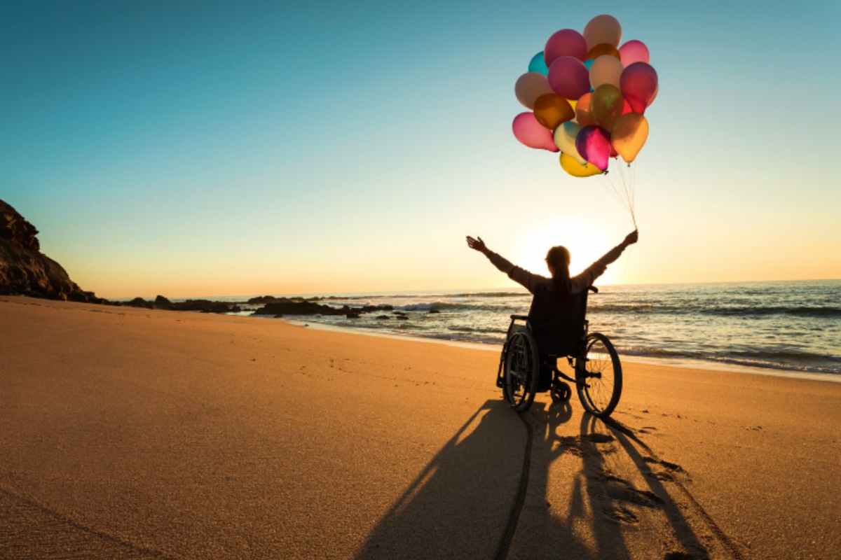 Persona disabile in vacanza