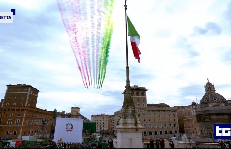 frecce tricolori oggi roma