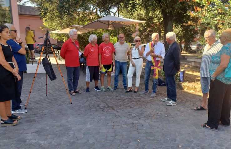 Mario Falconi all'evento per Paolo Borsellino a Ostia Antica