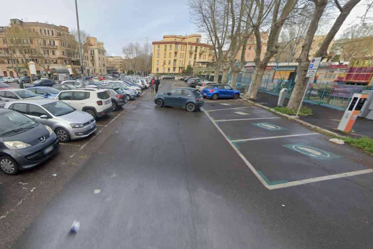 Parcheggio del Luna Park di Ostia