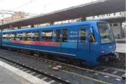 Treno sulla Roma-Lido