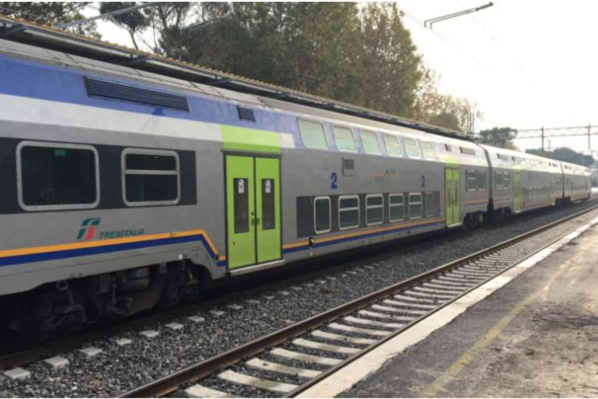 Il treno della Roma-Nettuno