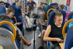 Ventilatore acceso sul treno Roma-Nettuno