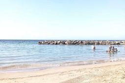 Foto della spiaggia attuale a Marina di San Nicola