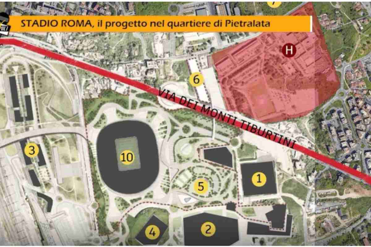 Progetto dello Stadio della Roma