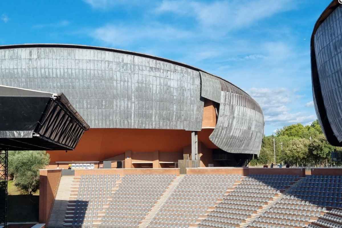 Attuale stato delle coperture all'Auditorium Parco della Musica di Roma