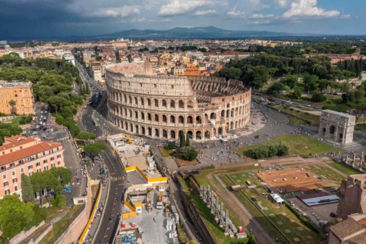 Cantiere della Metro C sotto il Colosseo a Roma