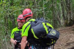 Foto dei soccorritori in azione