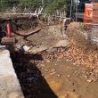 Cantiere abbandonato davanti la stazione di Ostia Antica