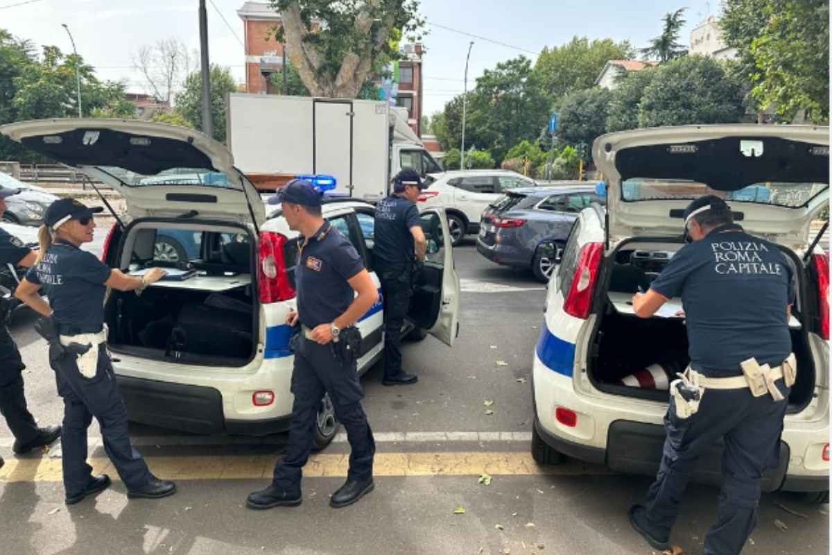 Polizia Locale di Roma Capitale al Quarticciolo