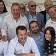 Foto all'Eur con Matteo Salvini, Angelo Valeriani, Piero Cucunato, Giovanni Cucunato e Maurizio Politi